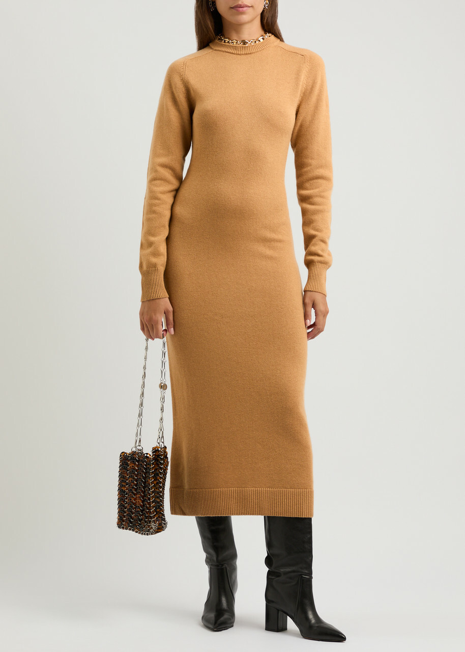 【関税込み】PACO RABANNE Acrylic knit dress Rabanne Acrylic Knit Dress Skirts Light Blue | ModeSens