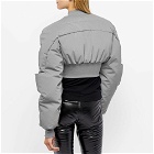 Rick Owens Women's Girdered Cropped Bomber Jacket in Reflective