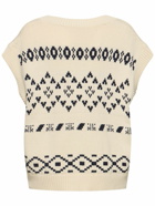WEEKEND MAX MARA Todi Embroidered Cotton Blend Vest
