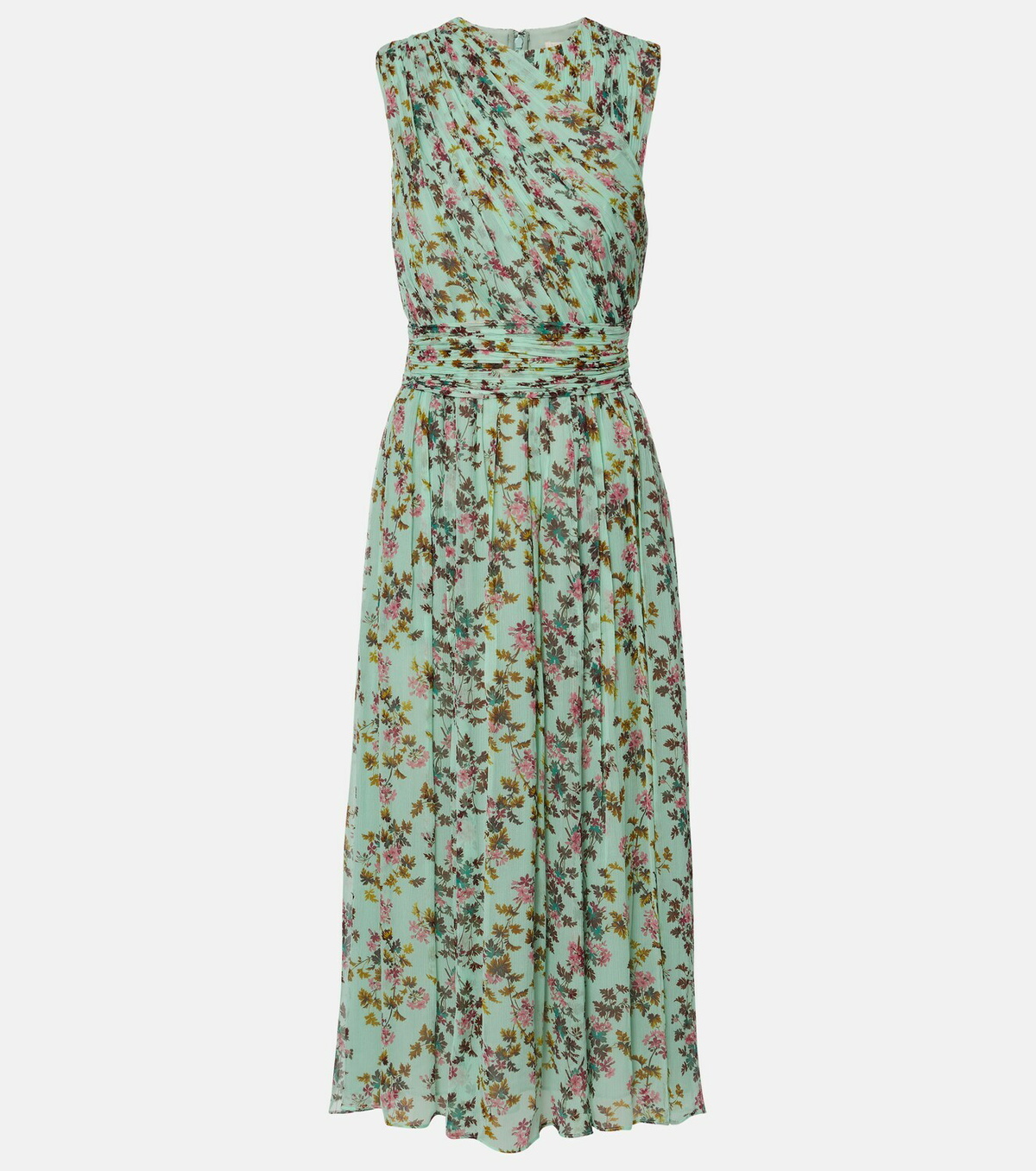Ulla Johnson Celestina floral silk chiffon midi dress