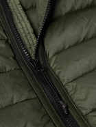 Stone Island - Logo-Appliquéd Quilted Shell Hooded Down Jacket - Green