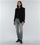 Saint Laurent - Deconstructed straight-leg jeans