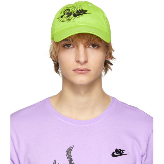 Photo: ERL Green Nike Edition Six-Panel Witch Cap