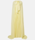 Là Fuori Draped cape and gown set