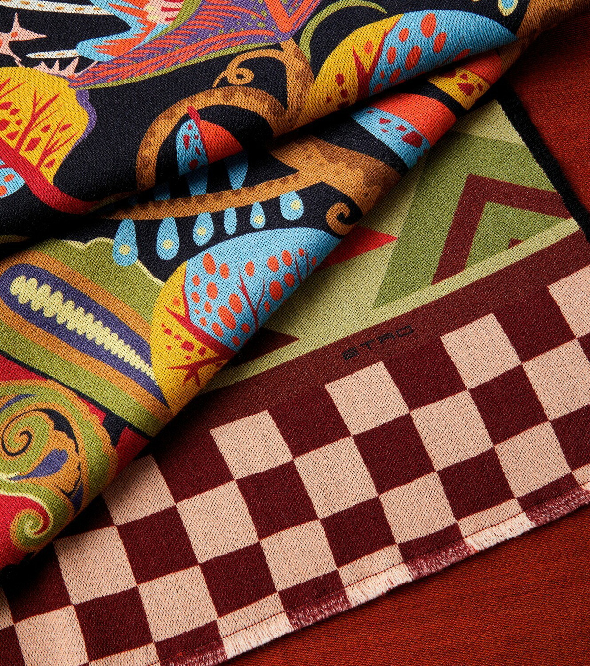 Etro Wool jacquard throw