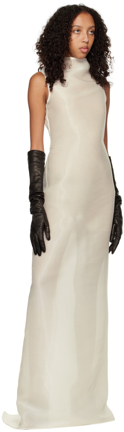 Maximilian Davis Off-White Marcia Maxi Dress