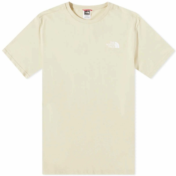 Photo: The North Face Men's Simple Dome T-Shirt in Gravel/Tnf White