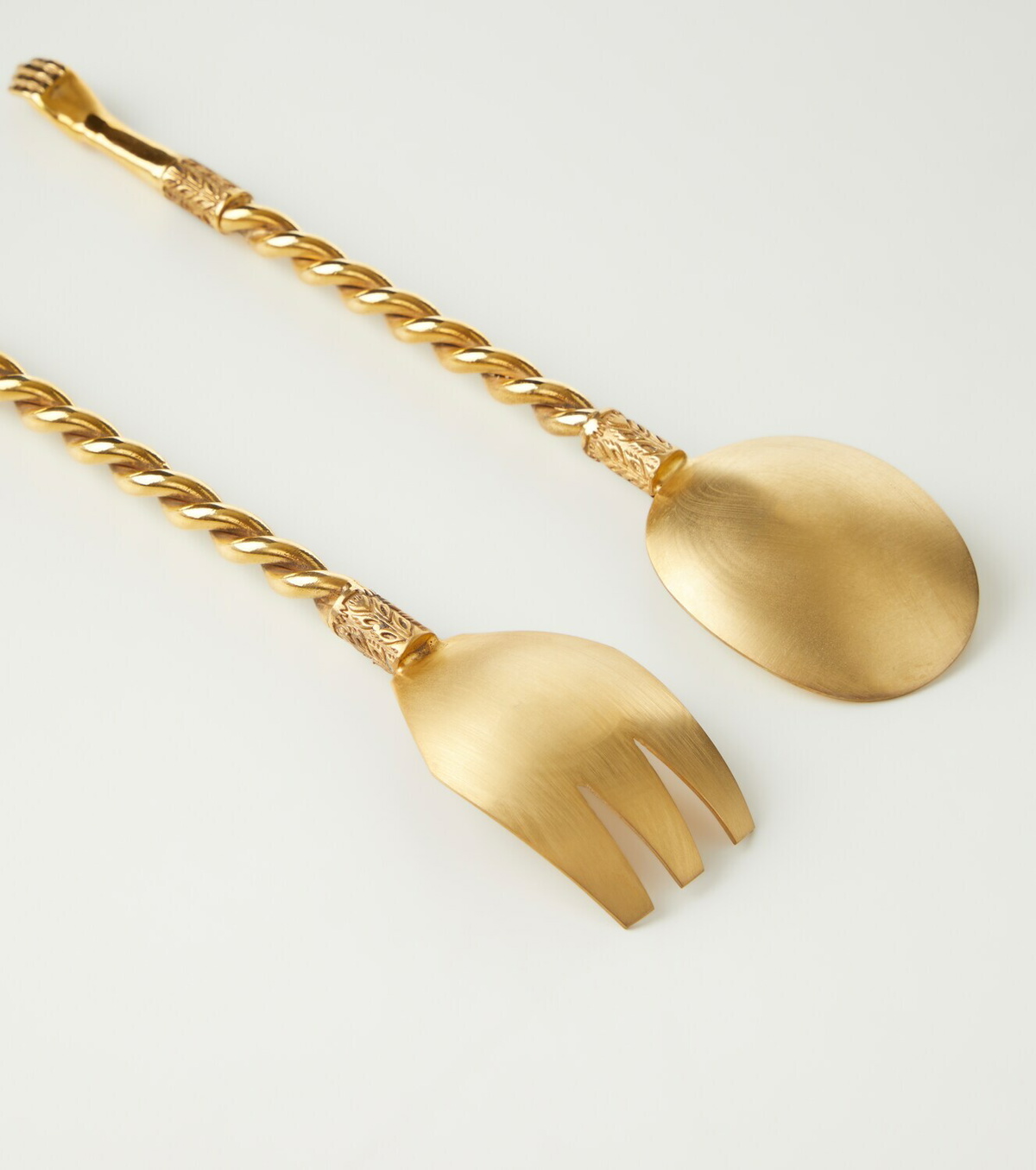 Natalia Criado Gold-plated 2-piece utensils set