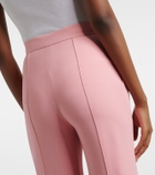 Elie Saab High-rise cady wide-leg pants