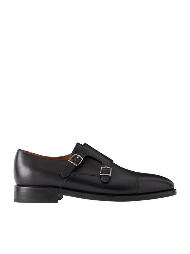 Photo: MORJAS - Leather Monk-Strap Shoes - Black