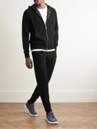 Zegna - Stretch-Cotton Jersey Zip-Up Hoodie - Black