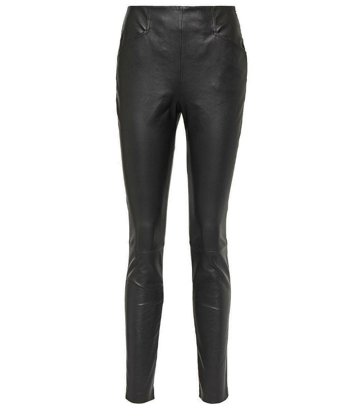 Photo: Victoria Beckham Leather slim pants