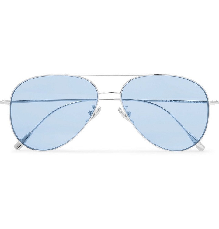Photo: Cutler and Gross - Aviator-Style Silver-Tone Sunglasses - Men - Blue