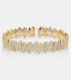 Suzanne Kalan 18kt yellow, rose, and white gold bracelet with diamonds