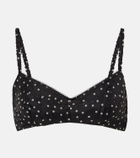 SIR Polka-dot silk bralette