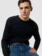 Missoni - Wool and viscose zig zag crewneck pullover, Men, Blue