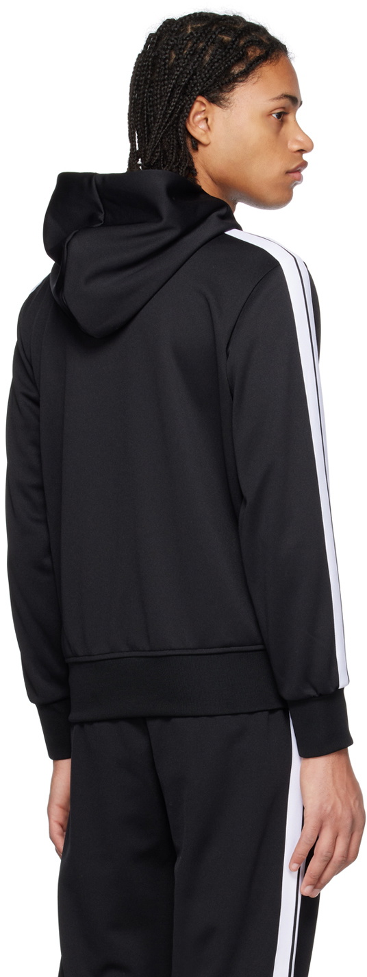 パーカー・フーディ Palm Angels Track Sweatshirt With Zip Closure PALMS ZIPPED HOODY VINTAGE BLACK - VINTA in VINTAGE BLACK