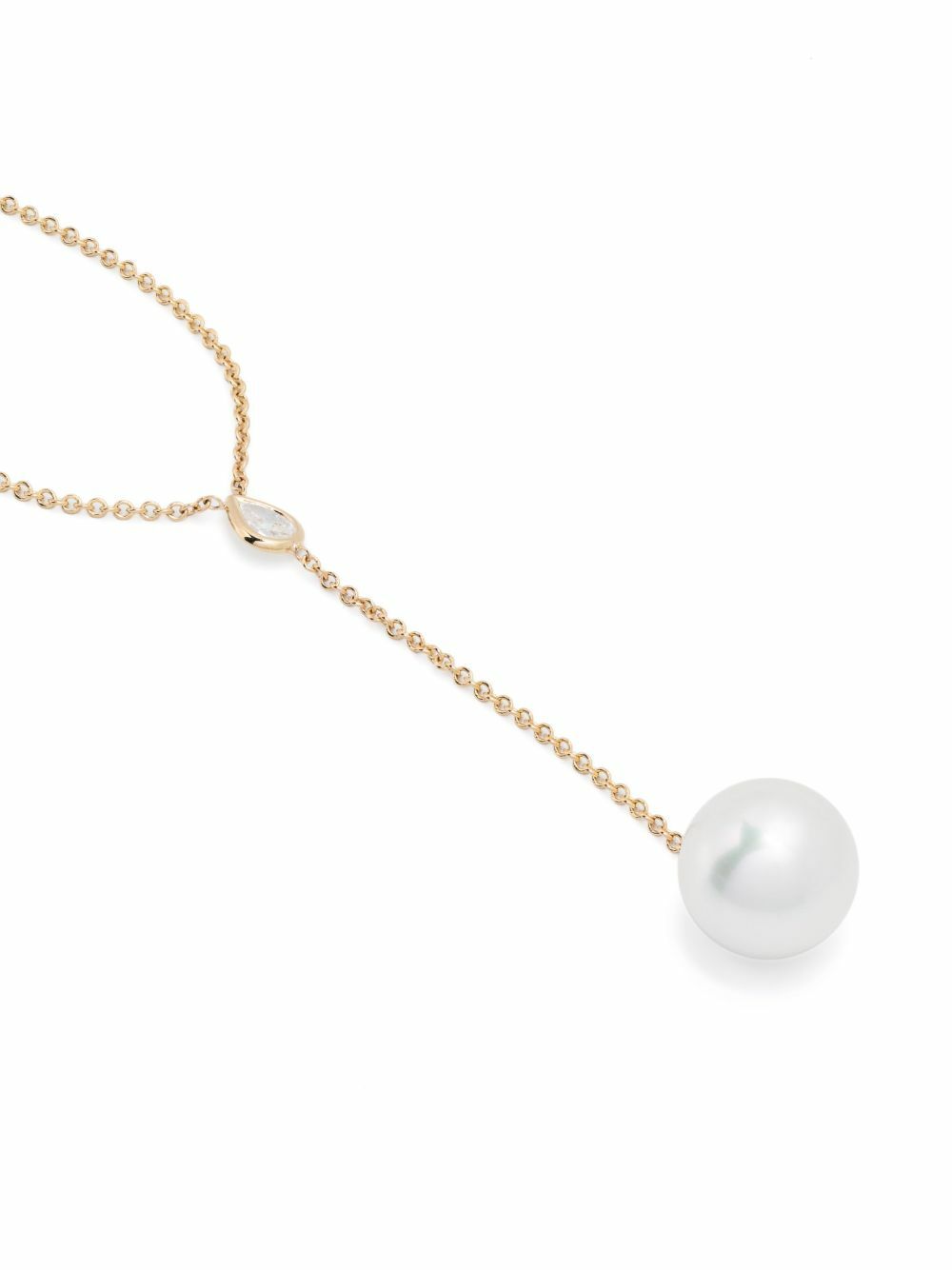 Mizuki 14K Yellow Gold Sea Of Beauty Pearl And Diamond Necklace