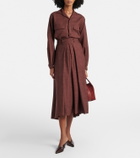 Loro Piana Ida wool, silk, and linen shirt