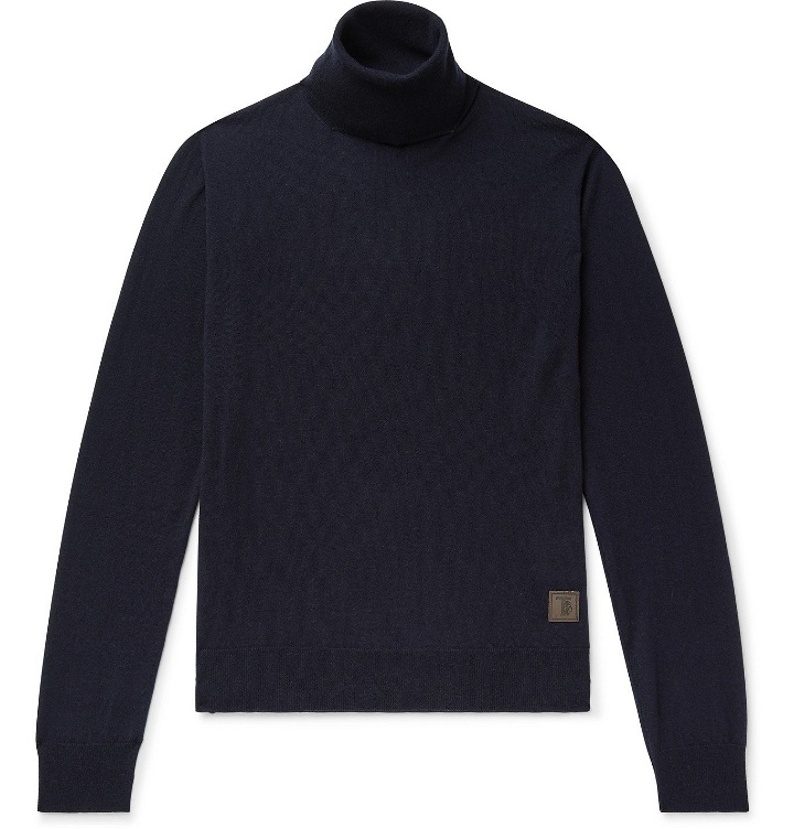 Photo: Tod's - Cashmere Rollneck Sweater - Blue