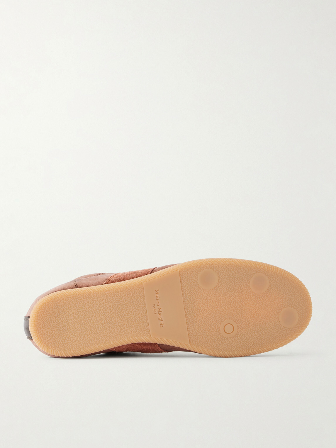 Maison Margiela - Replica Suede-Trimmed Leather Sneakers - Brown