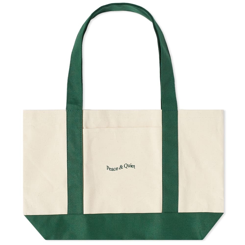 Photo: Museum of Peace and Quiet Wordmark Tote in Forest