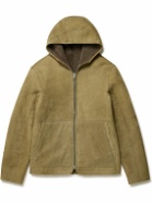 Mr P. - Reversible Shearling Hooded Jacket - Green