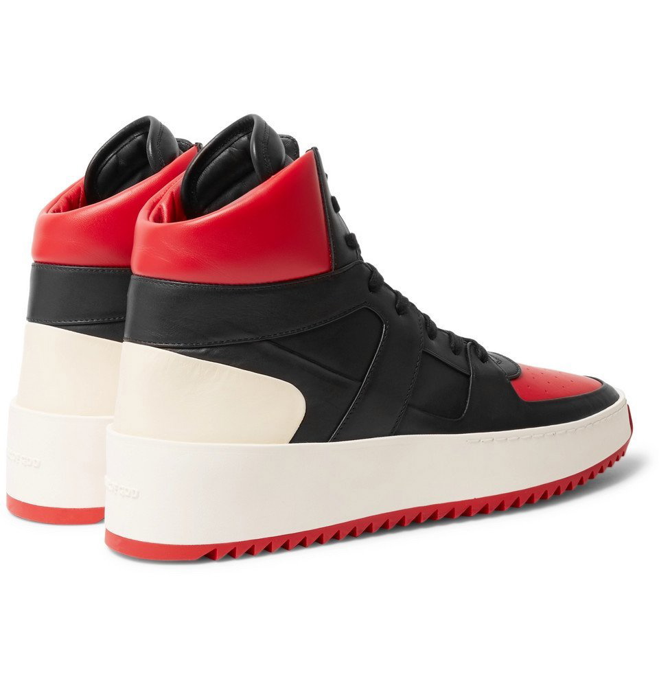 Fear of God - Basketball Panelled Leather High-Top Sneakers - Men ...