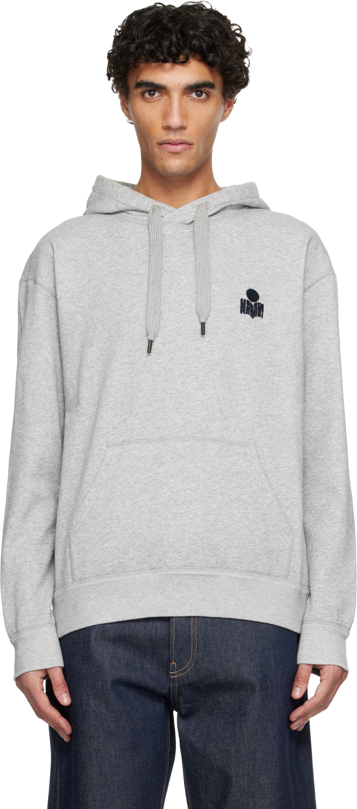 Isabel Marant Gray Matte Hoodie