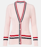 Thom Browne Cable-knit cotton cardigan