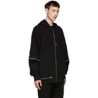 Alexander McQueen Black Zip-Up Hoodie