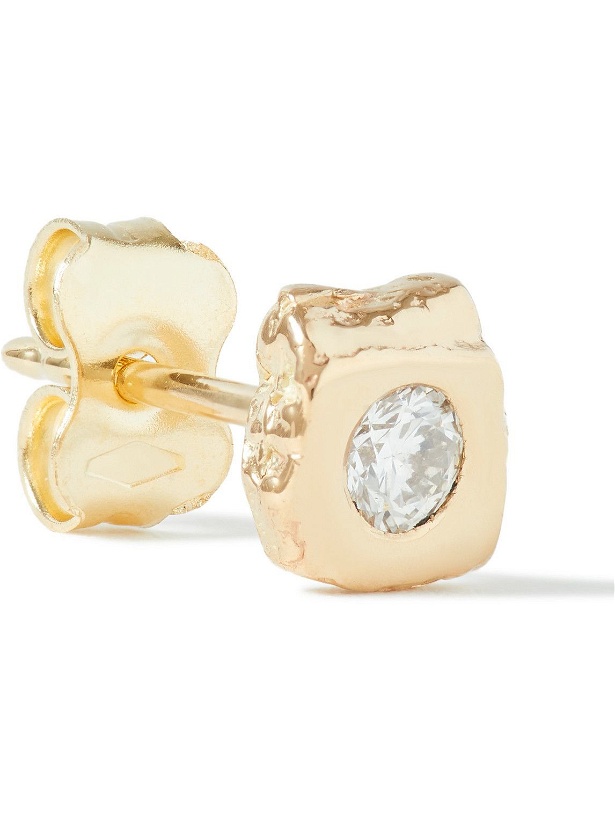 Photo: Pearls Before Swine - Gold Diamond Single Earring