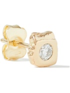 Pearls Before Swine - Gold Diamond Single Earring