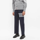 Thom Browne Men's Classic Trouser With 4 Bar Stripe in Navy