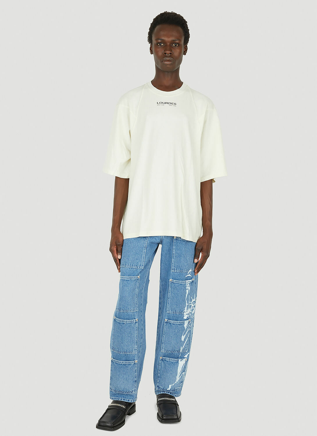 Lourdes Logo Print Graphic T-Shirt