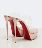 Christian Louboutin Just Nothing leather platform mules