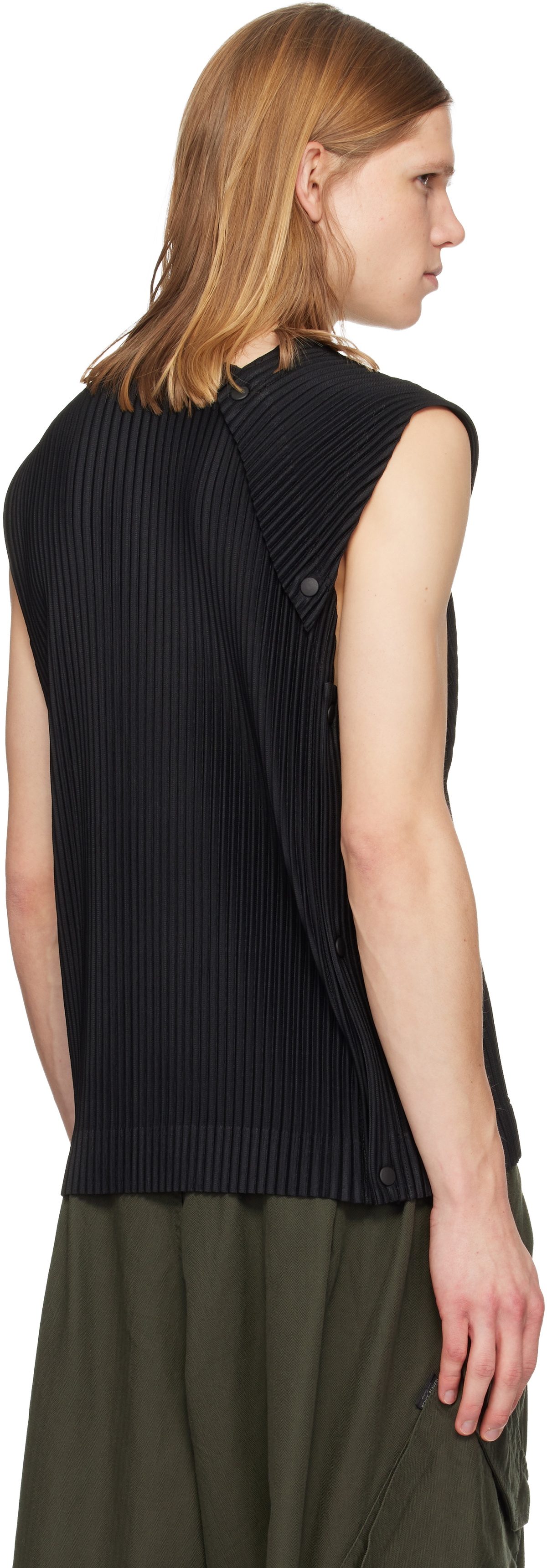 HOMME PLISSÉ ISSEY MIYAKE Black Stone Cloud Tank Top