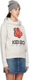 Kenzo Gray Kenzo Paris Boke Flower Hoodie