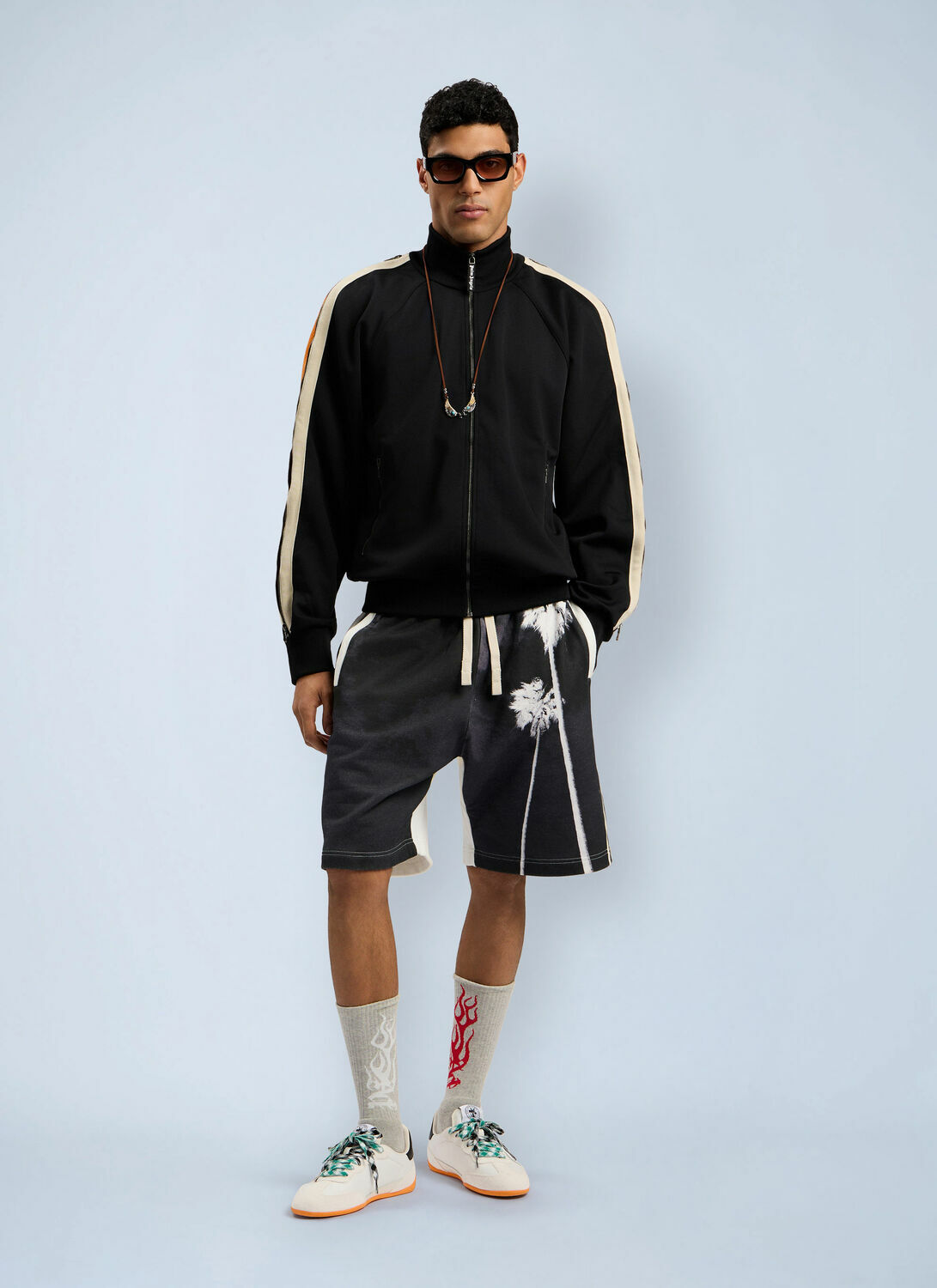 Palm Angels Performance Zip-Up Track Jacket