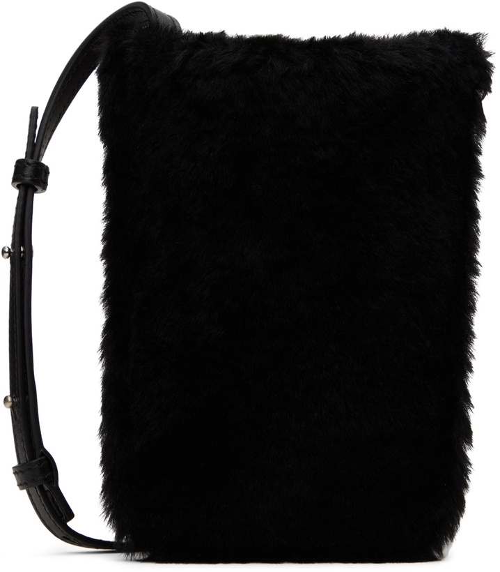 Photo: Jil Sander Black Shearling Pouch