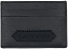Lanvin Black Patch Card Holder