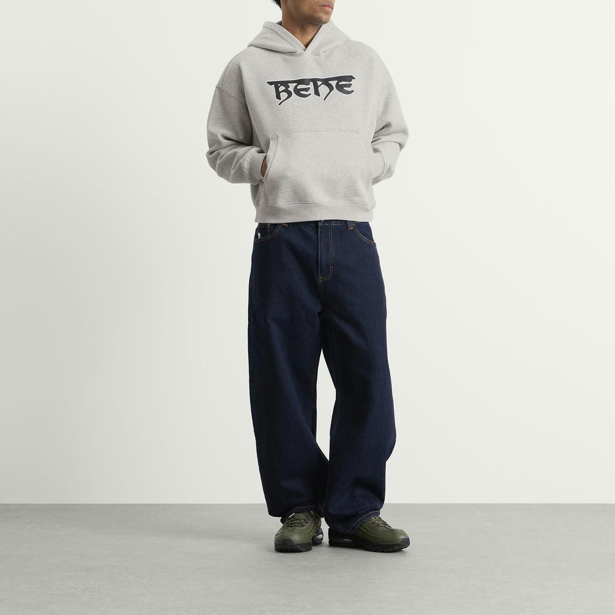 Bene Culture Bene Hindi Hoodie in Grey