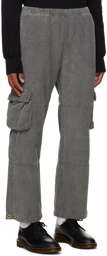 Les Tien Gray Paneled Cargo Pants