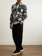 NN07 - Hans Floral Cotton-Blend Jacquard Shirt - Black