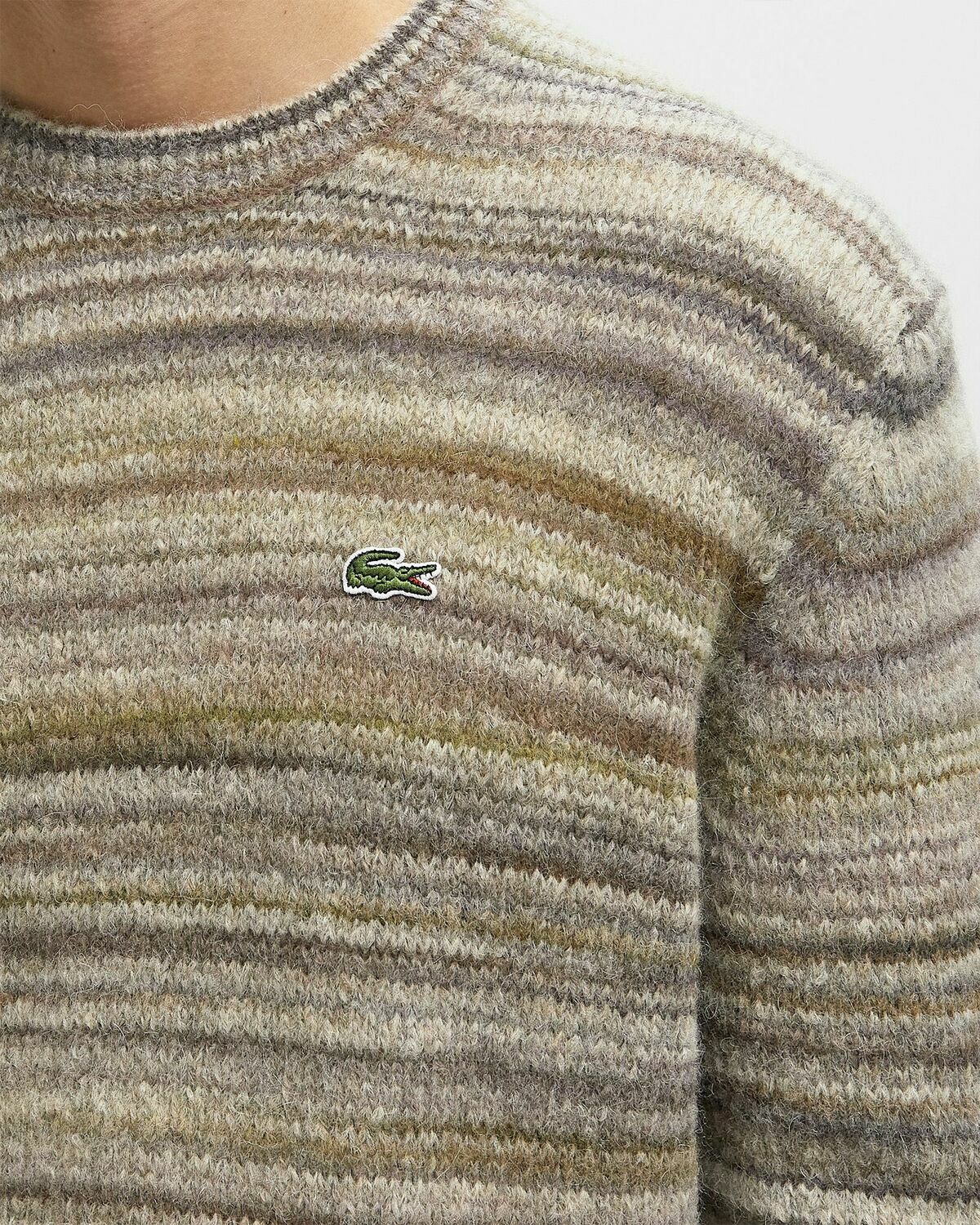 Lacoste KNIT SWEATERS Brown Mens Pullover