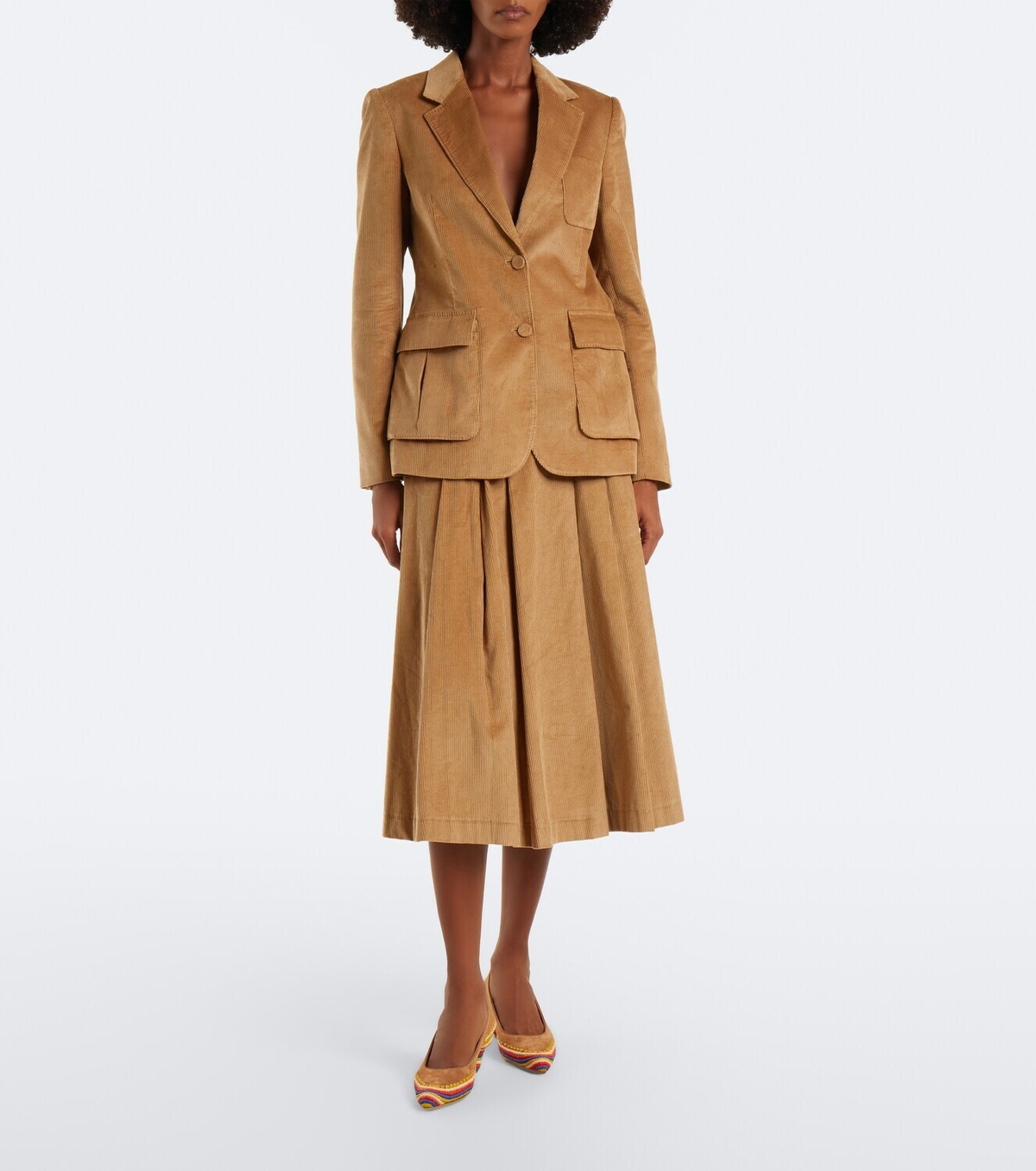 Gabriela Hearst Peggy suede and raffia pumps