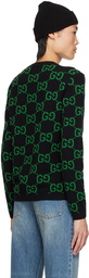 Gucci Black & Green GG Sweater