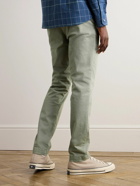 Mr P. - Straight-Leg Cotton-Blend Twill Chinos - Green