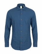 Finamore 1925 Mens Shirt in Blue