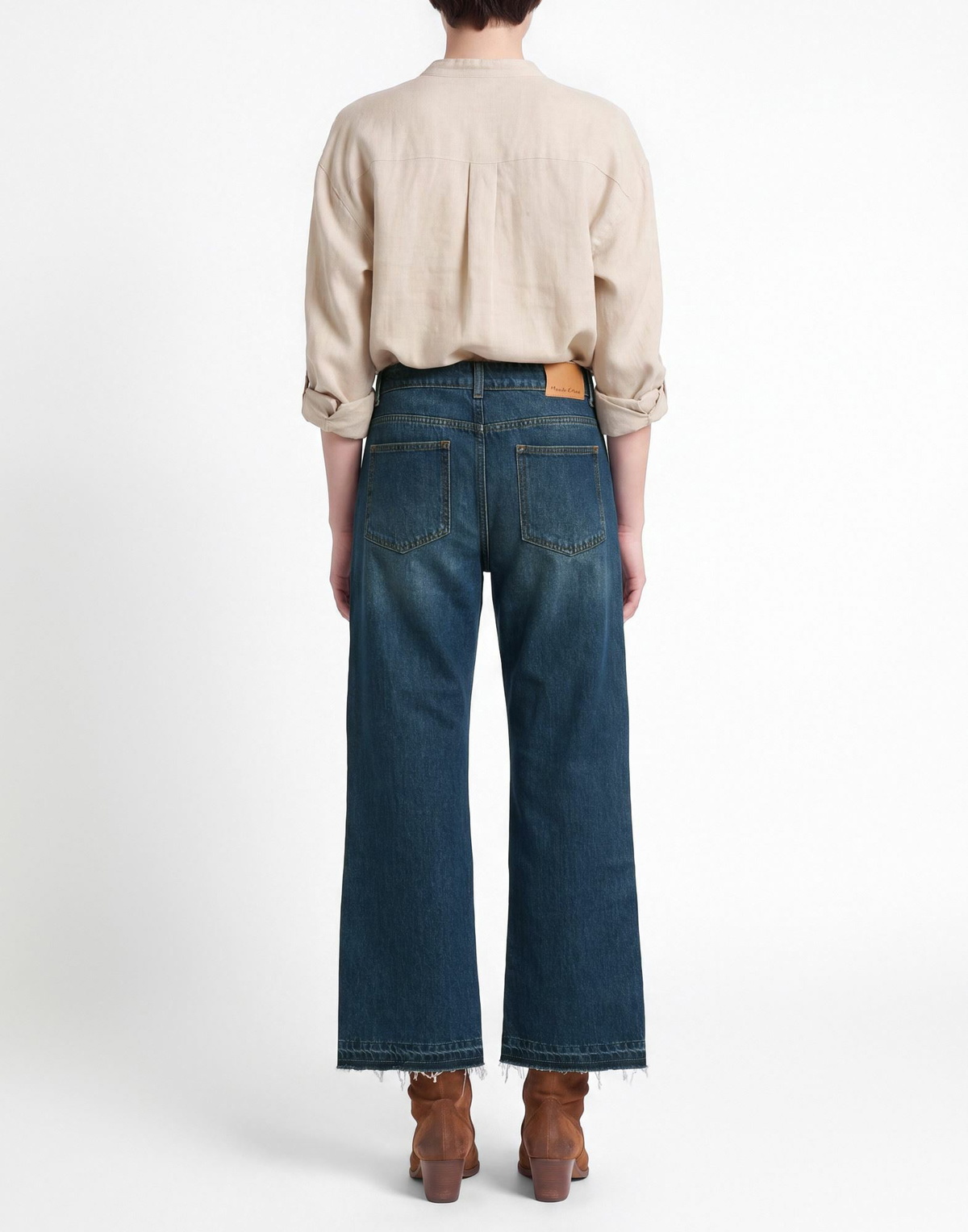 Manila Grace Womens Jeans in Blue